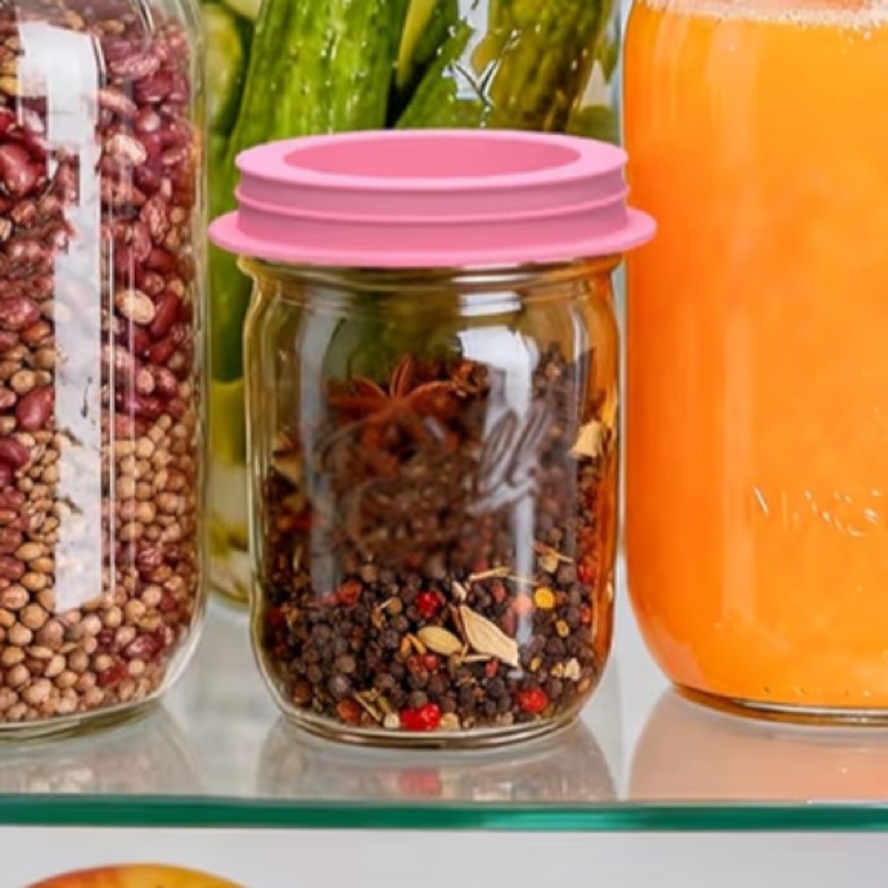 Mason Jar Cover Lid & Plug for Regular & Wide Mouth (Straw & Glass Not Included)